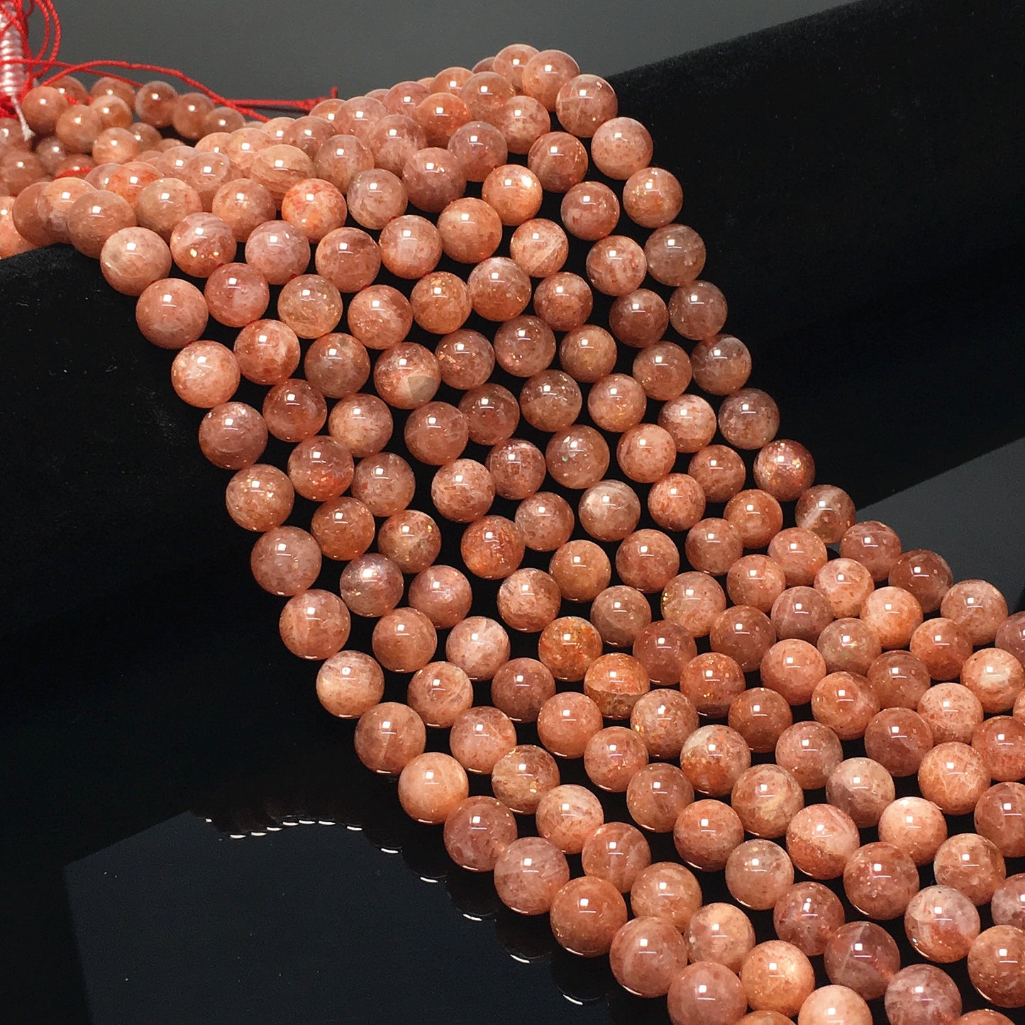 Higher Quality Gold Sunstone Round Beads