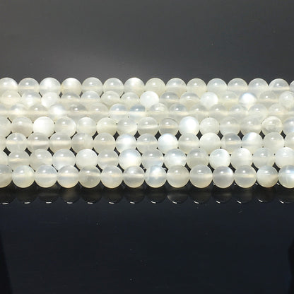 Higher Quality White Milky Moonstone Round Beads