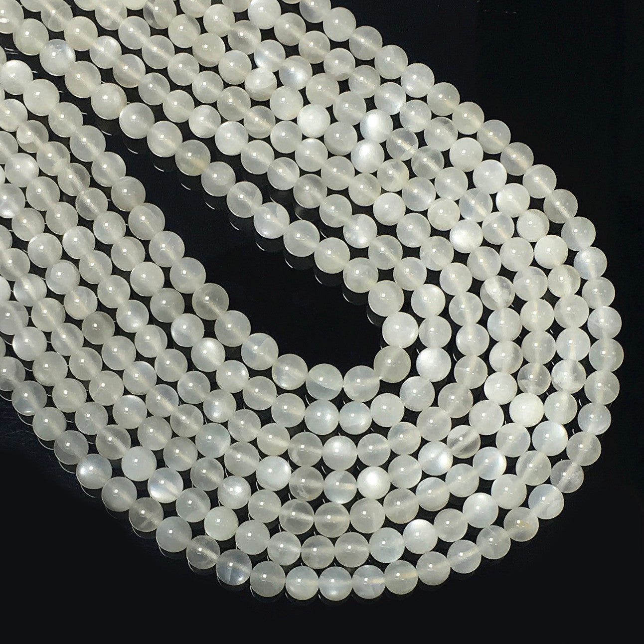 Higher Quality White Milky Moonstone Round Beads