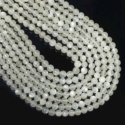 Higher Quality White Milky Moonstone Round Beads