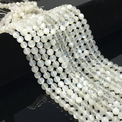 Higher Quality White Milky Moonstone Round Beads