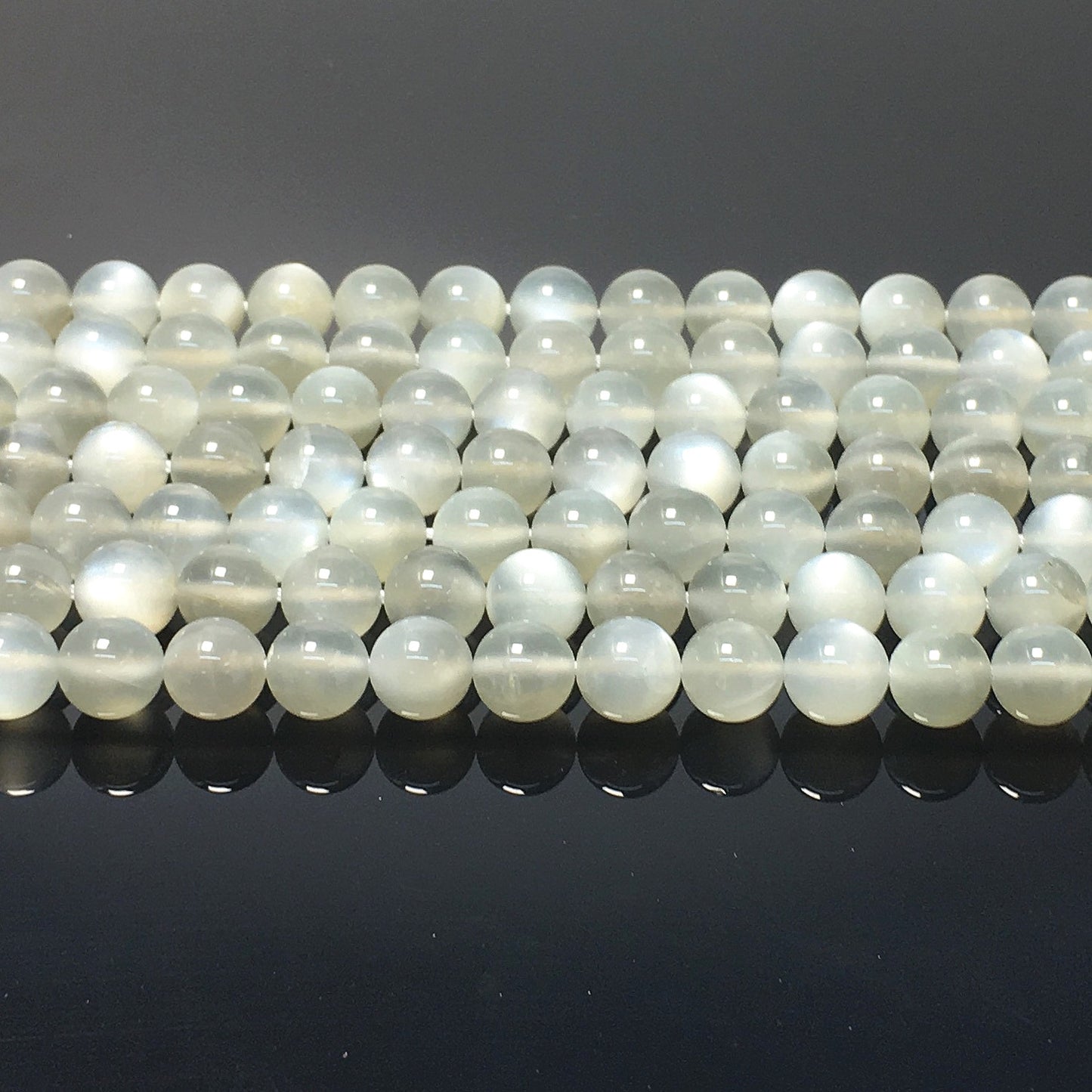 Higher Quality Grey Milky Moonstone Round Beads