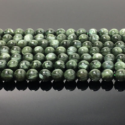 Higher Quality Seraphinite Round Beads