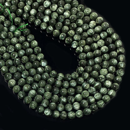 Higher Quality Seraphinite Round Beads