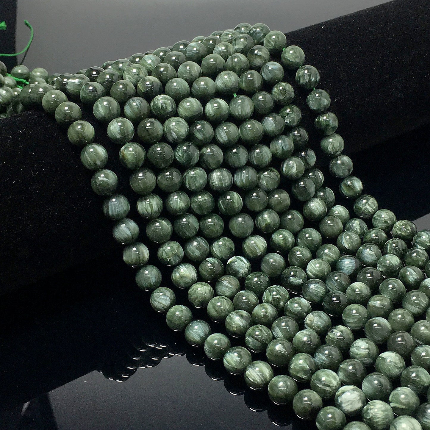 Higher Quality Seraphinite Round Beads