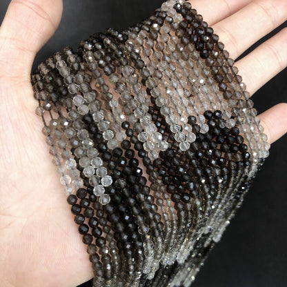 Tiny Round Faceted Gradation Beads