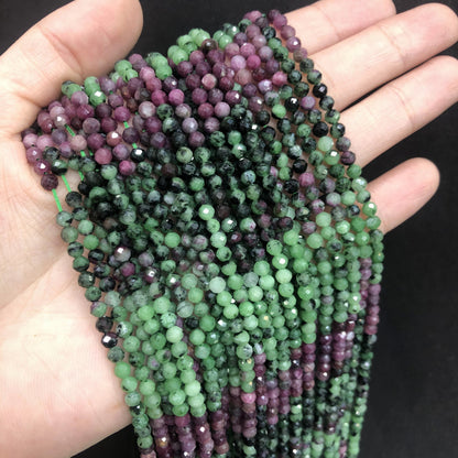 Tiny Round Faceted Gradation Beads