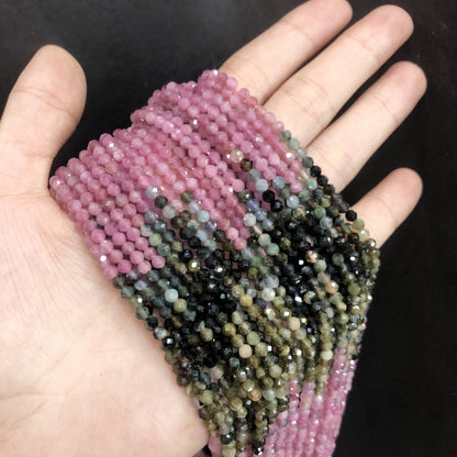 Tiny Round Faceted Gradation Beads