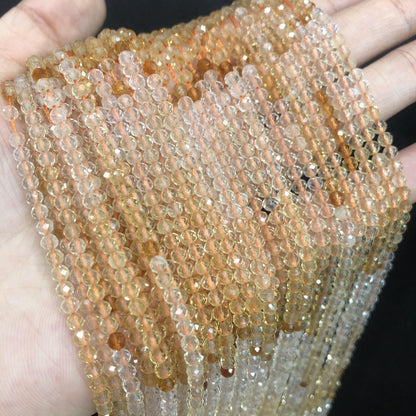 Tiny Round Faceted Gradation Beads