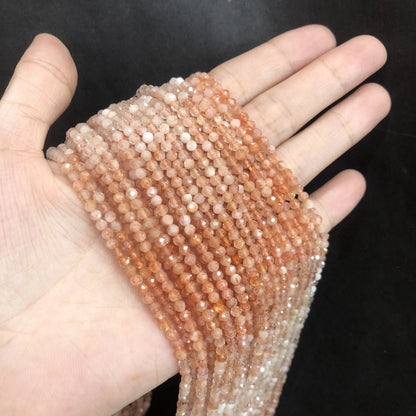 Tiny Round Faceted Gradation Beads