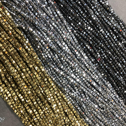 2.5mm Cube Shape Hematite Beads