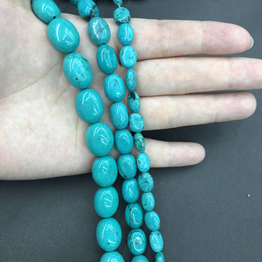 Egg Shape Turquoise Beads