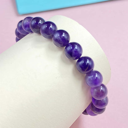 Amethyst Braided Rope Crystal Bracelet for Strenght and Power