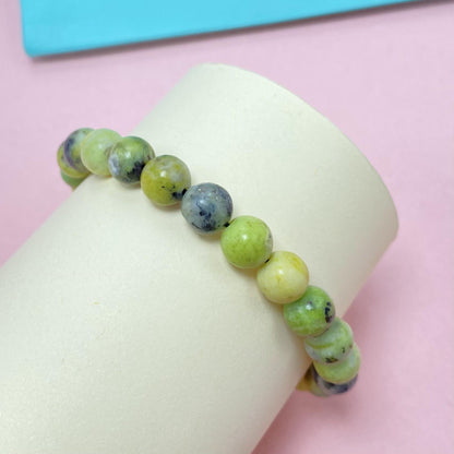 Natural Green Australian Jade to Improve Body and Health Crystal  Bracelet