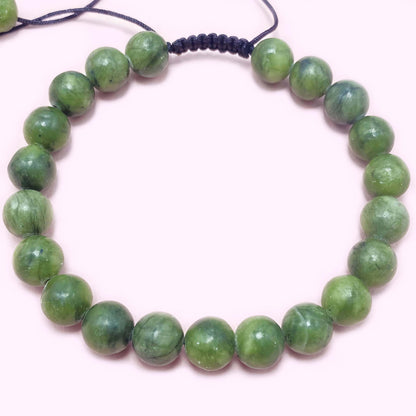 Natural Green Jade to Improve Body and Health Crystal  Bracelet
