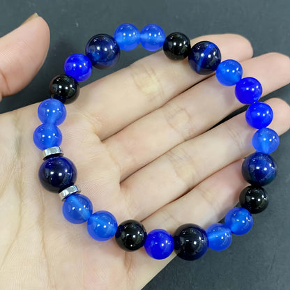 Blue Tiger's Eye to Improve Sleep Crystal Bracelet