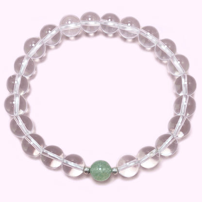 Natural Clear Quartz to Improve Body and Health Crystal  Bracelet