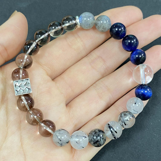 Multi Quartz Crystal Bracelet for Strenght and Power