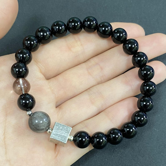 Onyx with Obsidian for Weight Loss Crystal Bracelet