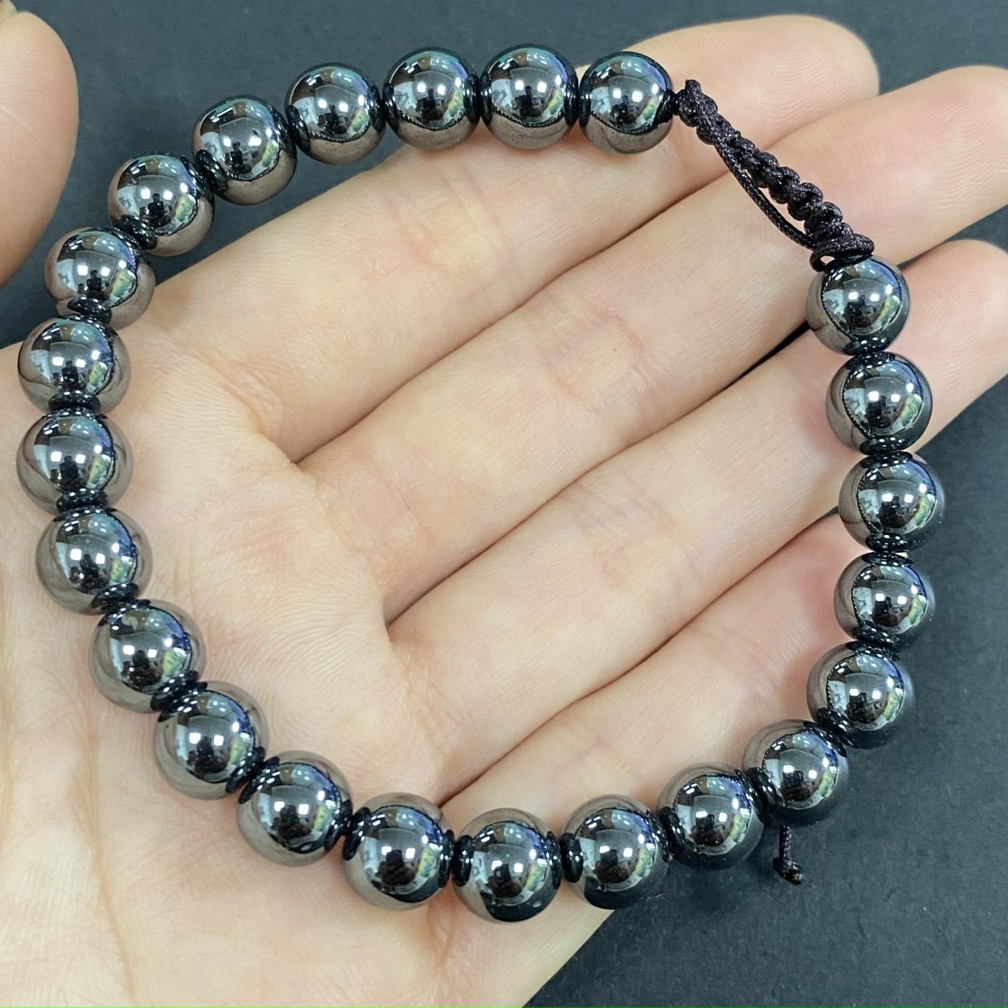 Hematite for Weight Loss Braided Rope Crystal Bracelet