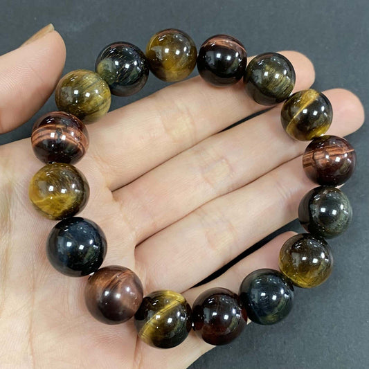 Colorful Tigers Eye for Better Wealth & Career Crystal Bracelet