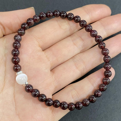 Garnet Crystal Bracelet for Focus and Concentration