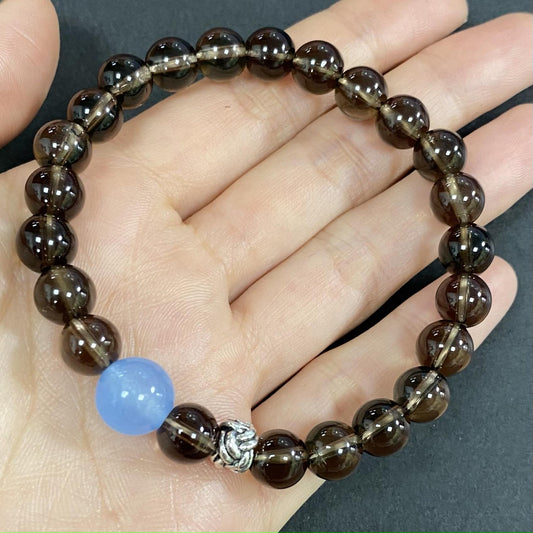 Smoky Quartz to Help Lower Stress & Anxiety Level Crystal Bracelet