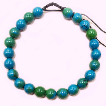 Chrysocolla to Improve Body and Health Crystal  Bracelet