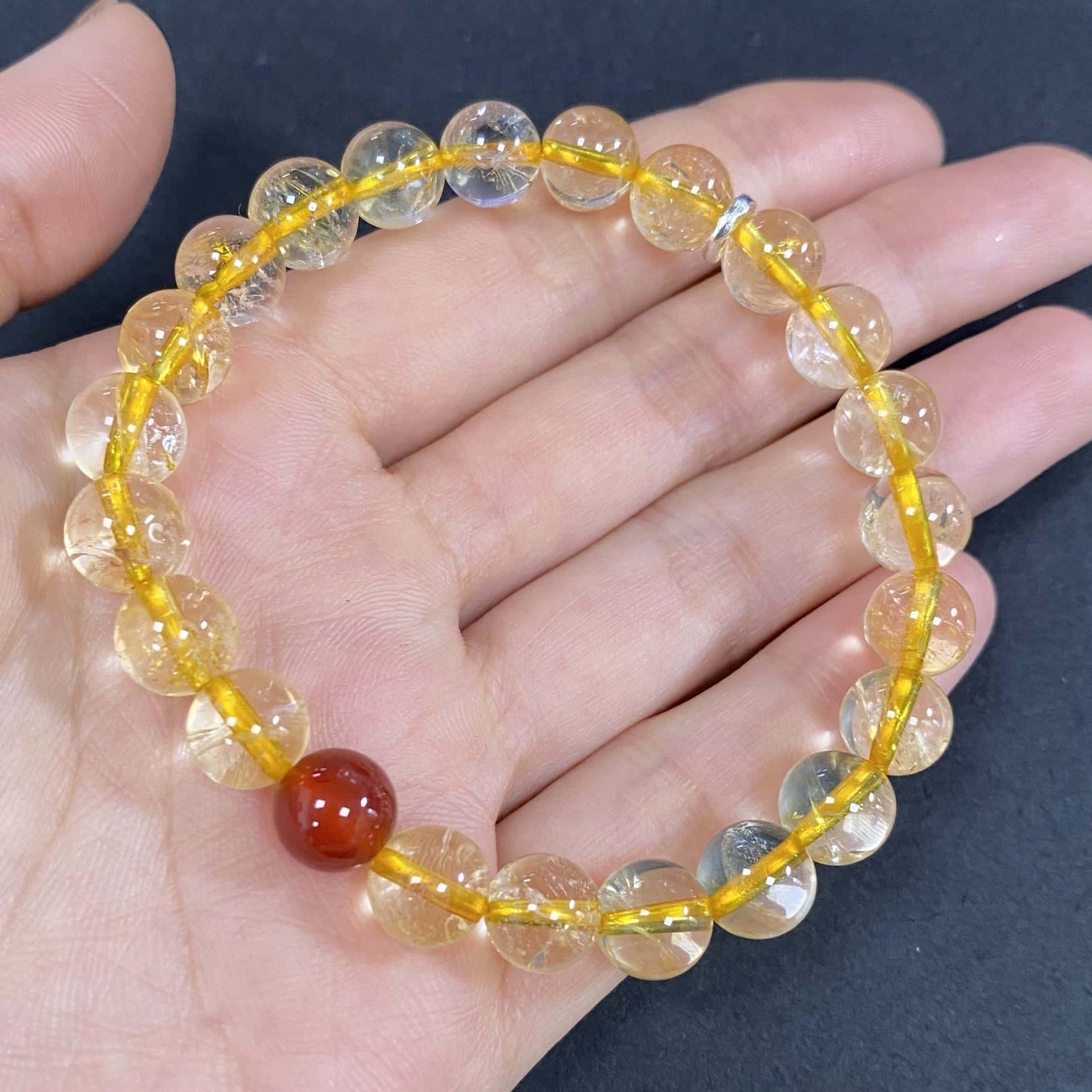 Yellow Citrine for Better Wealth & Career Crystal Bracelet