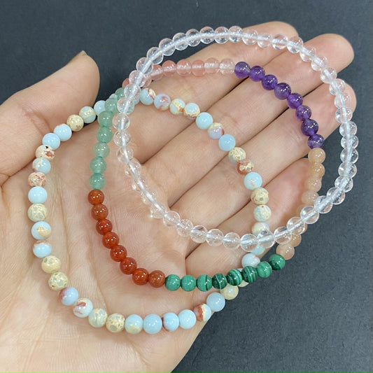 Tripe Strand Imperial Jasper to Improve Body and Health Crystal  Bracelet