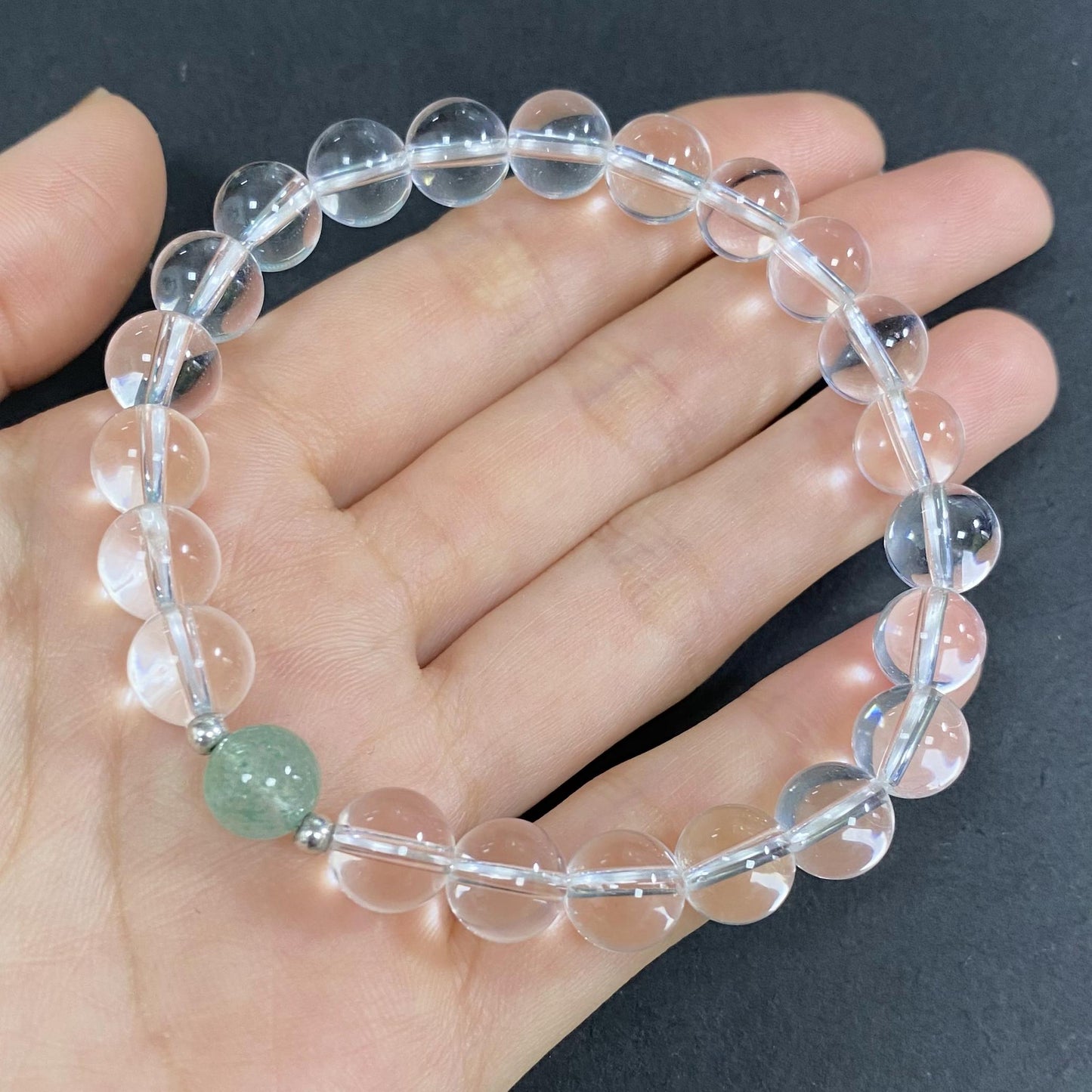 Natural Clear Quartz to Improve Body and Health Crystal  Bracelet