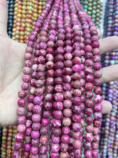 Sea Sediment Imperial Jasper Loose Beads Free Shiping