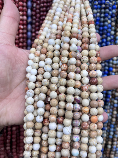 Sea Sediment Imperial Jasper Loose Beads Free Shiping
