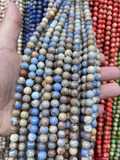 Sea Sediment Imperial Jasper Loose Beads Free Shiping