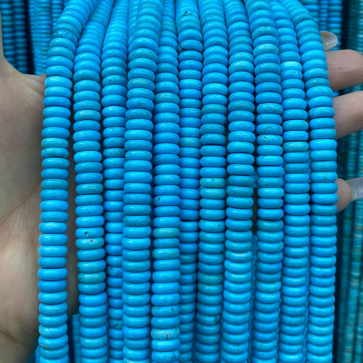 Turquoise Loose Beads Round Fcaeted Rice Rondelle Flat Oval Irregular Shape Beads