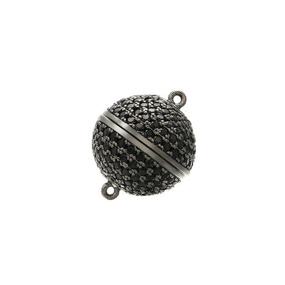 1PCS Handmade Brass Cubic Zirconia Round Connector