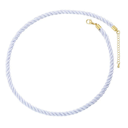1PCS Braided Silk Rope Necklace Cords With Bright Gold Finish