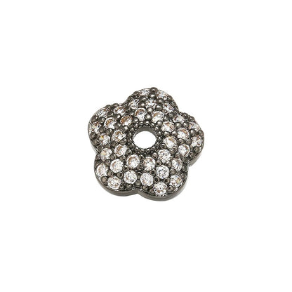 1PCS Brass Cubic Zirconia  Exquisite Bead Cap