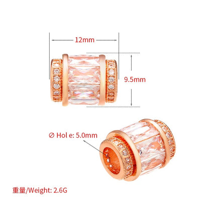 1PCS Crystal Transparent Spacer Beads