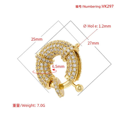 1PCS Luxury Jewellery Accessories Buckle Set with CZ Stones