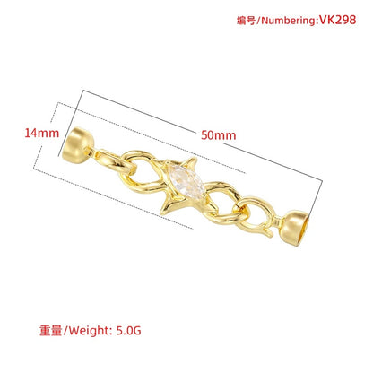 1PCS Luxury Jewellery Accessories Buckle Set with CZ Stones