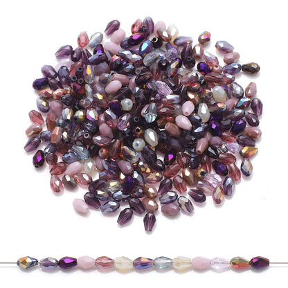 200pcs Medium Hole Teardrop-Shaped Glass Beads
