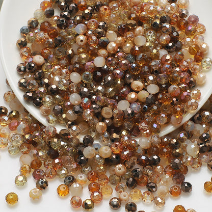 Rondelle Multicolored AB Glass Beads
