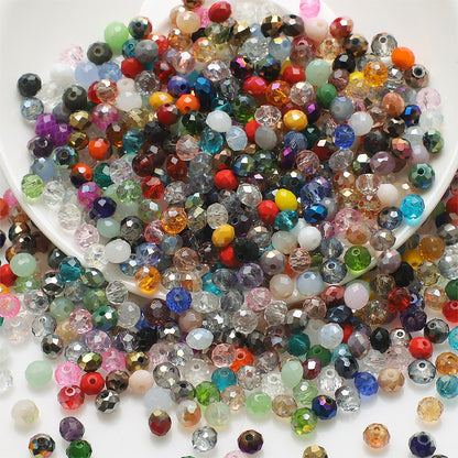Rondelle Multicolored AB Glass Beads