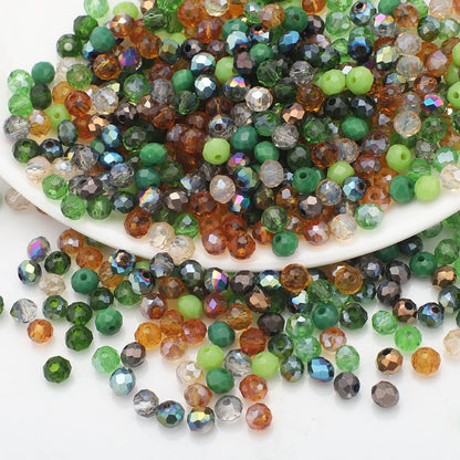 Rondelle Multicolored AB Glass Beads