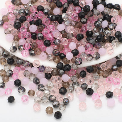 Rondelle Multicolored AB Glass Beads