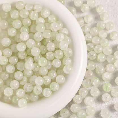 100pcs Colorful Glass Crackle Round Loose Beads