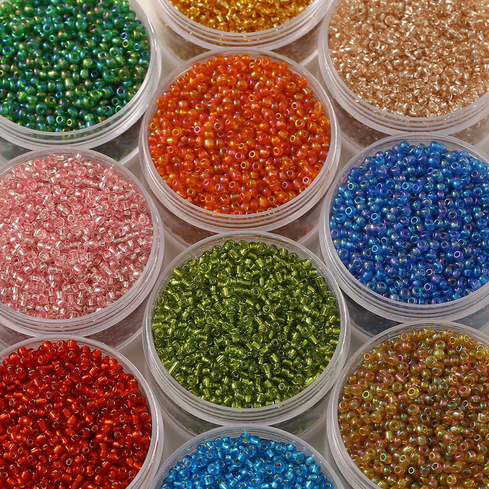 500pcs Glass Seed Smooth Beads