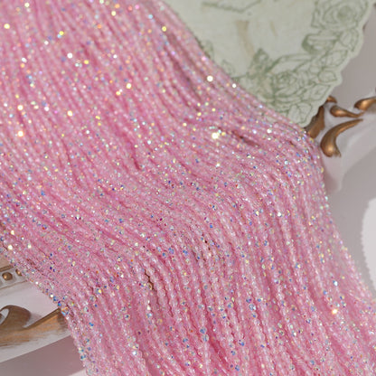 5 Strands Super Shiny Faceted Glass Seed Beads