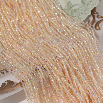 5 Strands Super Shiny Faceted Glass Seed Beads